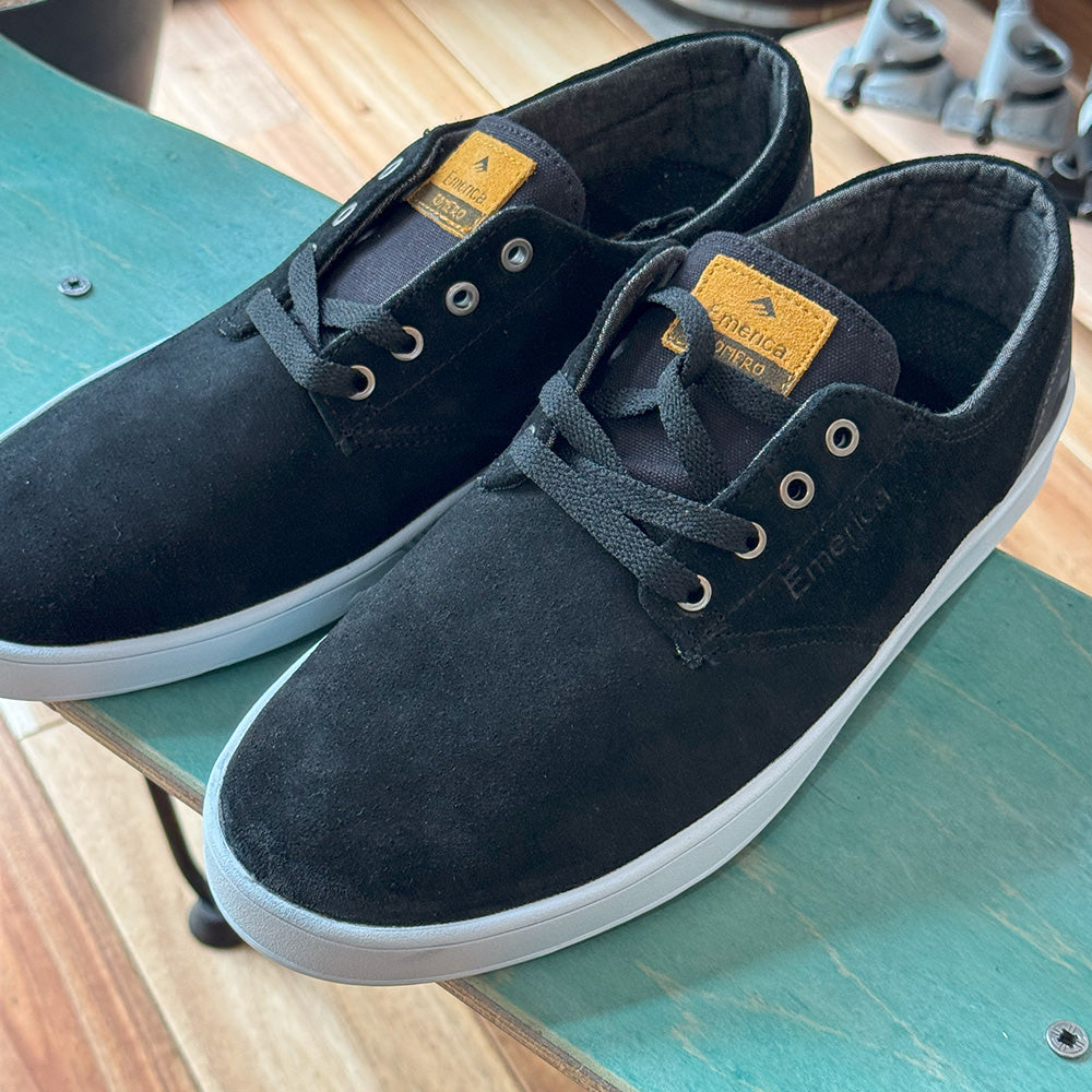 emerica romero laced black black white