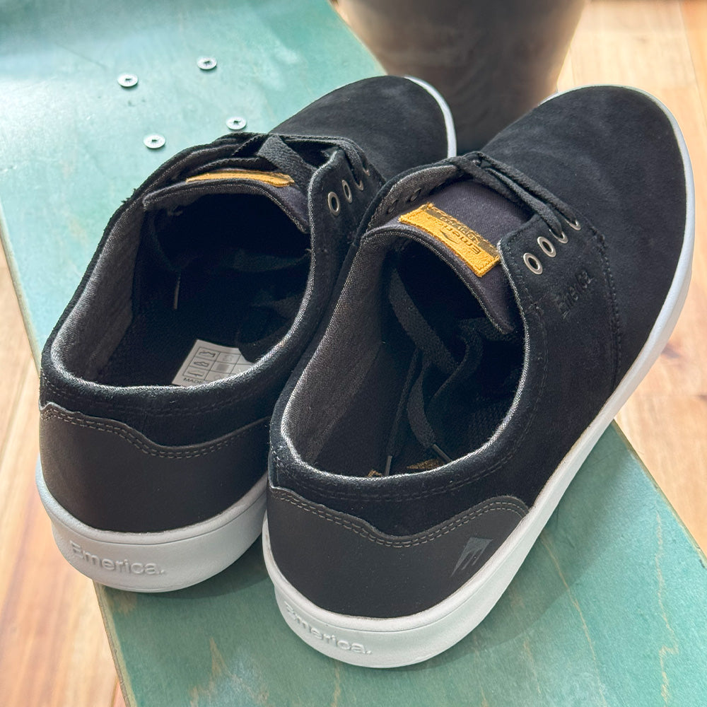 emerica romero laced black black white