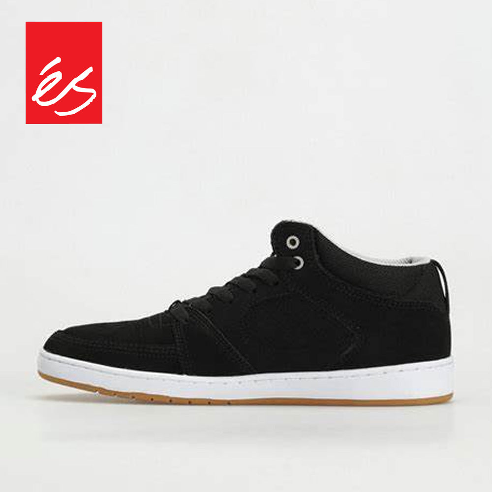 es ACCEL SLIM MID BLACK WHITE SILVER