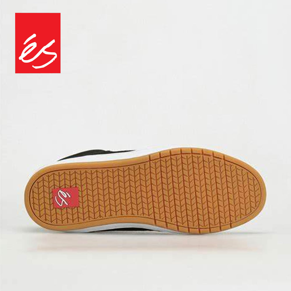 es ACCEL SLIM MID BLACK WHITE SILVER