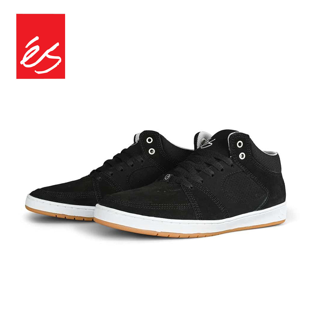 es ACCEL SLIM MID BLACK WHITE SILVER