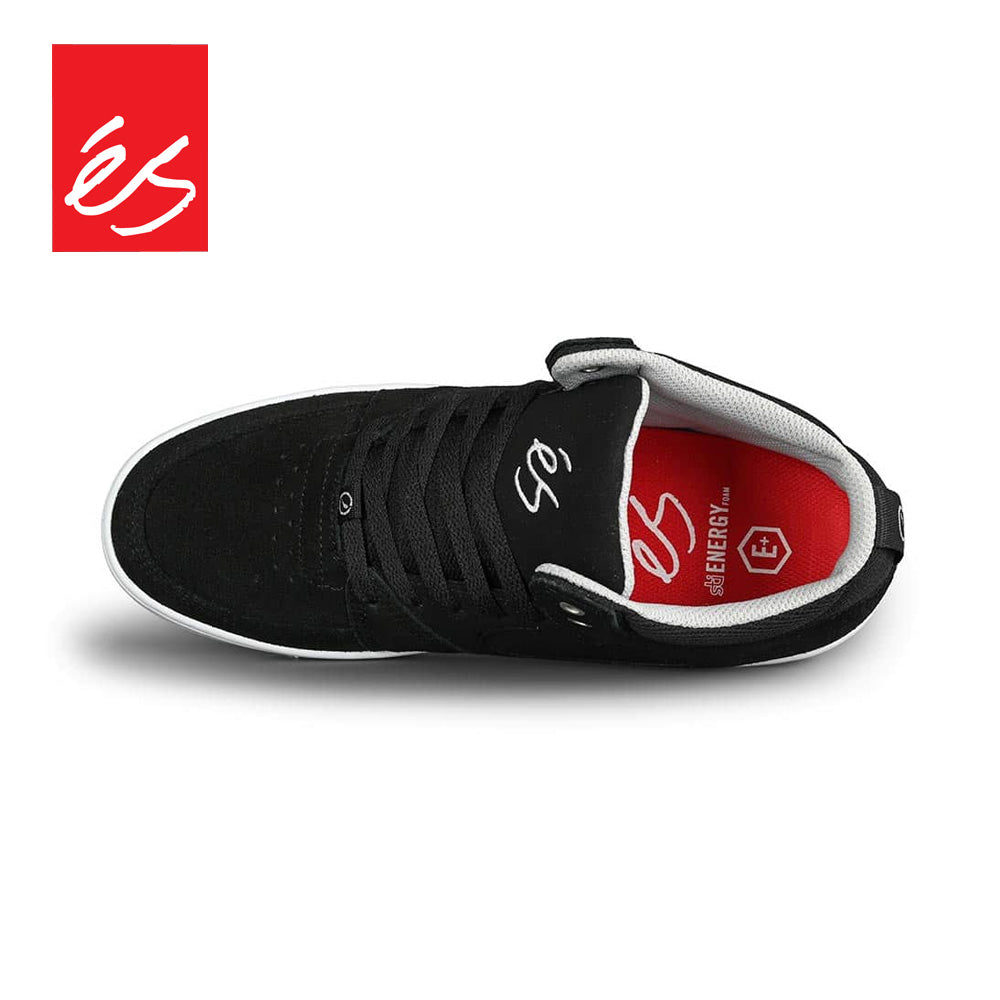 es ACCEL SLIM MID BLACK WHITE SILVER