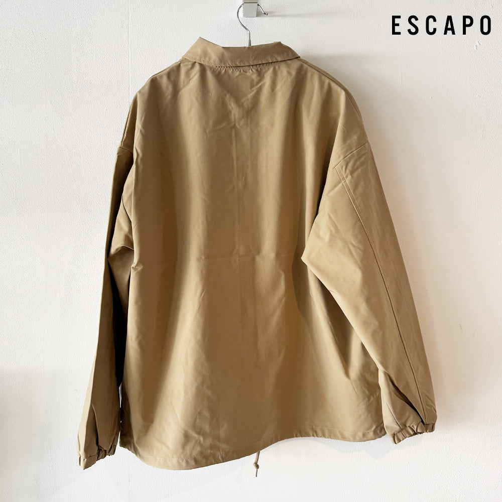 ESCAPO SKATE MODULAR Recycled Poly Coach Jacket Black / Beige