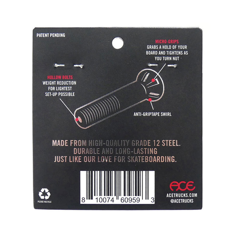 ACE TRUCK AF1 HOLLOW Bolts w/ Grippers Allen - 7/8