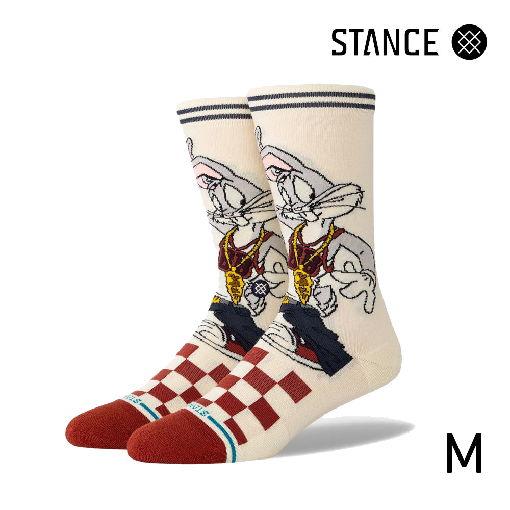 STANCE CASUAL BUGS CREW VINTAGE WHITE No.28