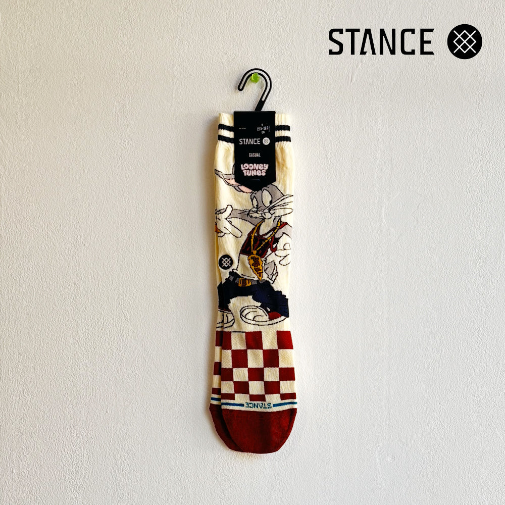 STANCE CASUAL BUGS CREW VINTAGE WHITE No.28