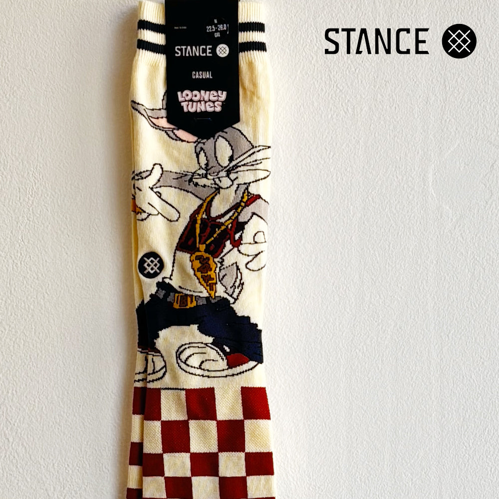 STANCE CASUAL BUGS CREW VINTAGE WHITE No.28