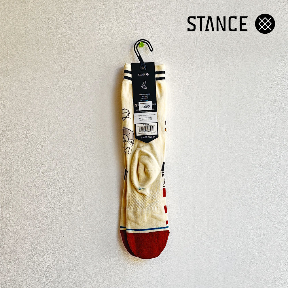 STANCE CASUAL BUGS CREW VINTAGE WHITE No.28