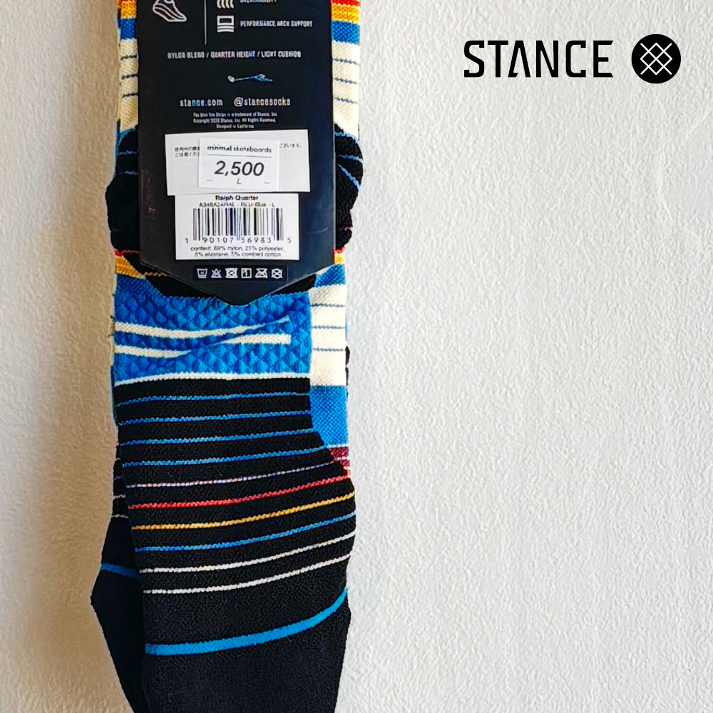 STANCE PERFORMANCE LIGHT RALPH QUARTER BLUE No.35