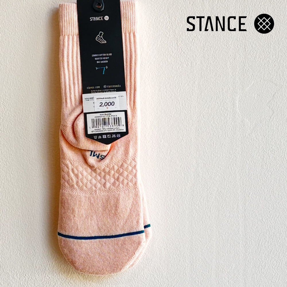 STANCE CASUAL ICON QUARTER PINK No.43