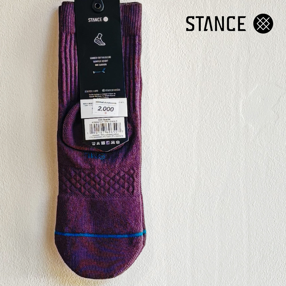 STANCE CASUAL ICON QUARTER GRAPE No.45