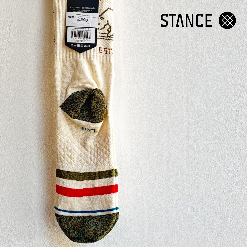 STANCE CASUAL CALIFORNIA REPUBLIC 2 OFF WHITE No.51