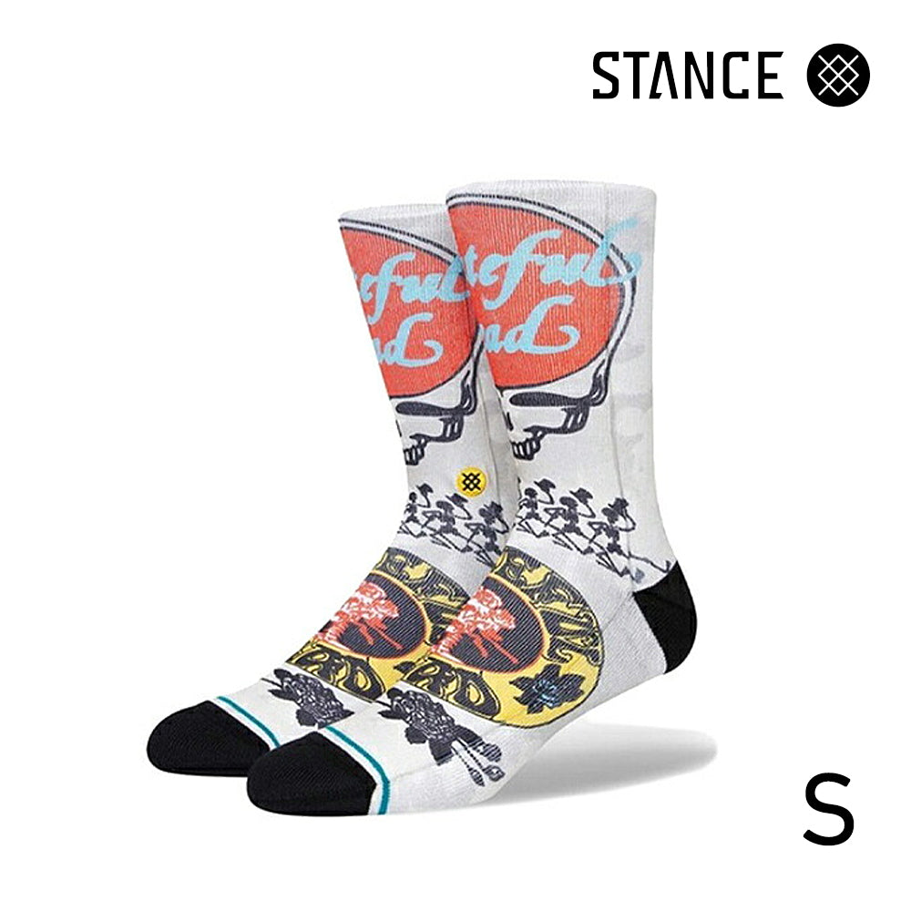 STANCE × GRATEFUL DEAD CASUAL BAND-LTD GRATE VINTAGE WHITE No52
