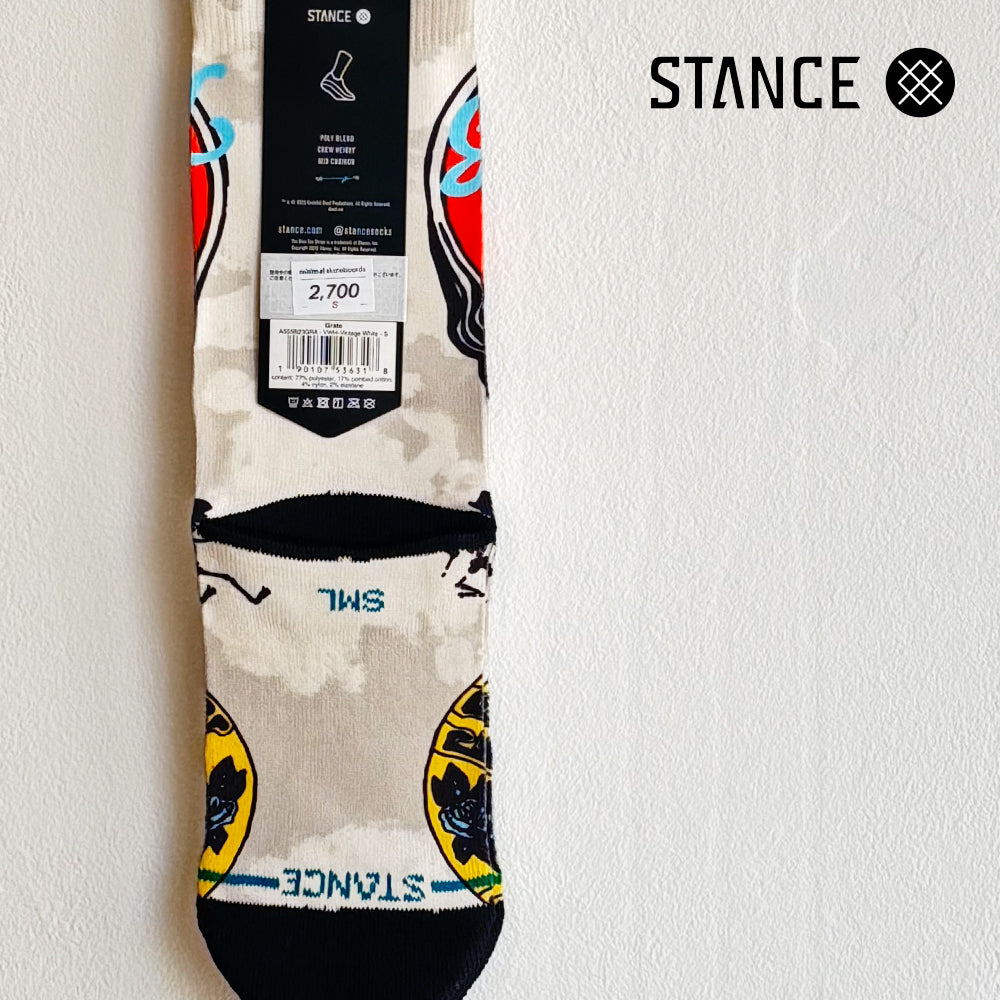 STANCE × GRATEFUL DEAD CASUAL BAND-LTD GRATE VINTAGE WHITE No52