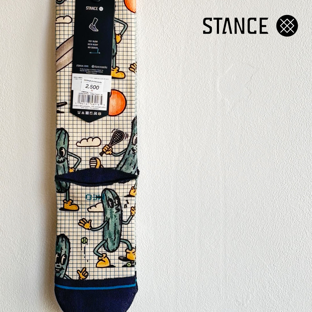 STANCE STANCE CASUAL FEELING PICKLED CREW CREAM No.61