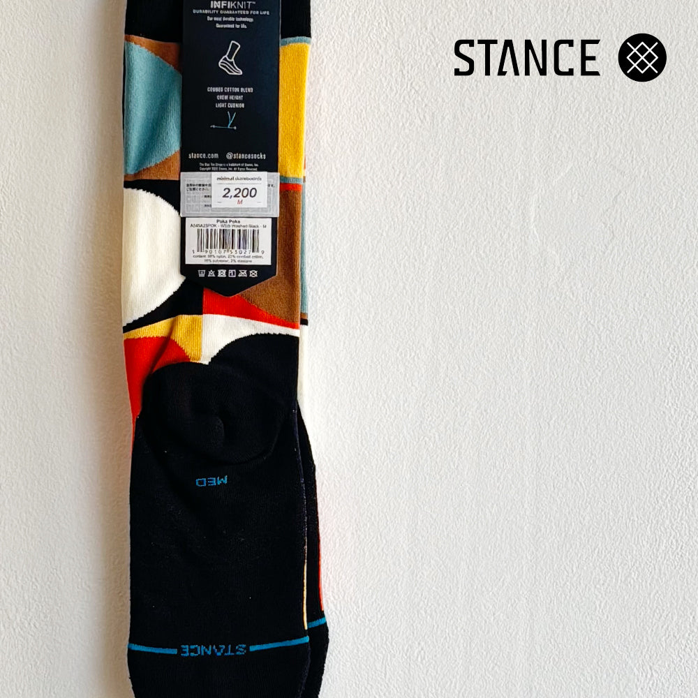 STANCE CASUAL POKA POKA WASHED BLACK No.63