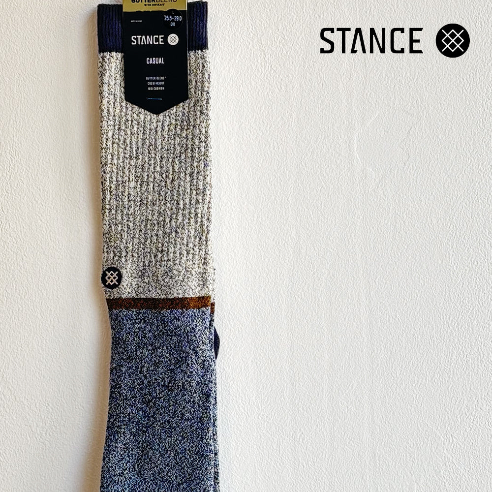 STANCE CASUAL BUTTER BLEND UPTOWN CREW NAVY No.67