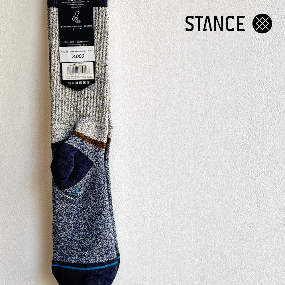 STANCE CASUAL BUTTER BLEND UPTOWN CREW NAVY No.67