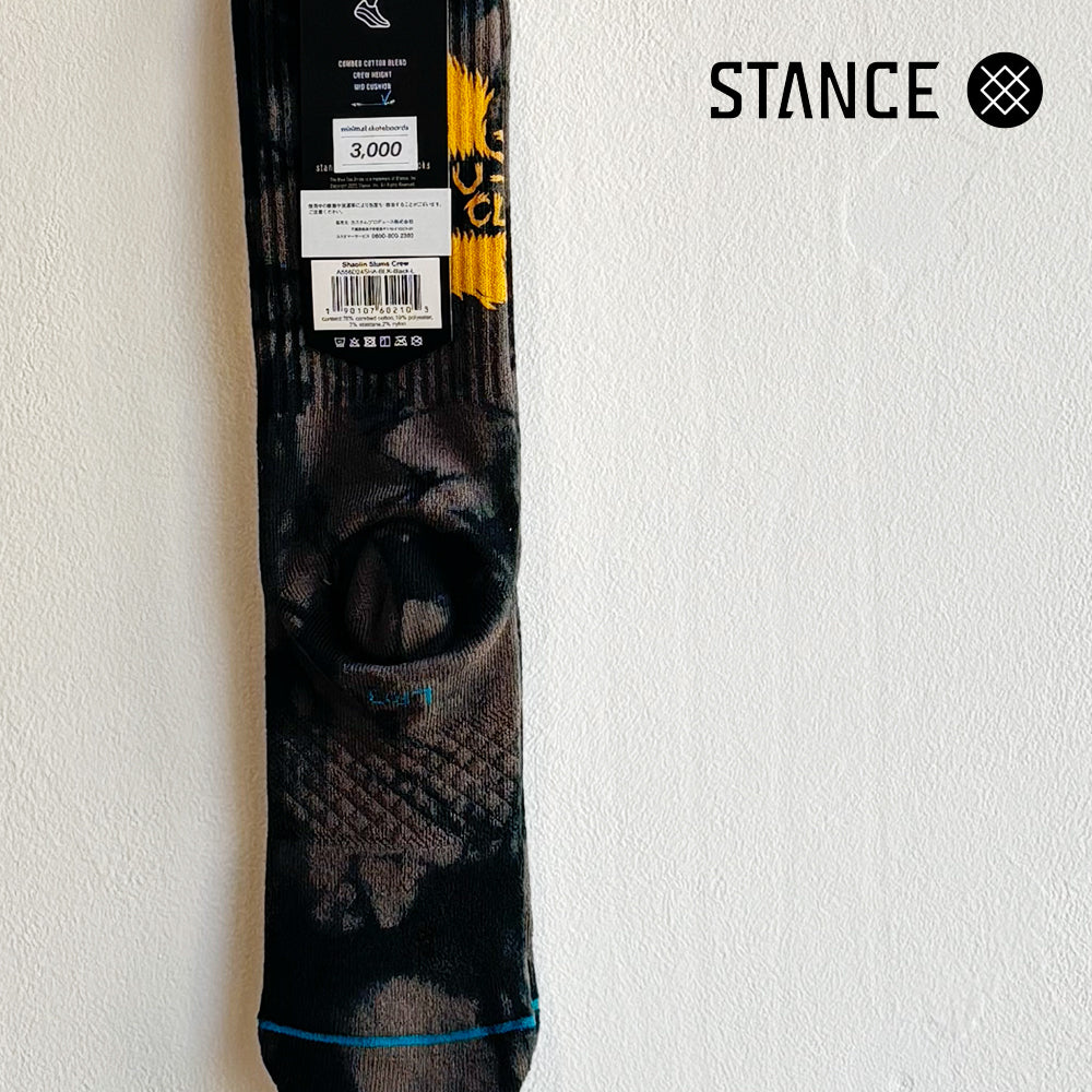 STANCE CASUAL SHAOLIN SLUMS CREW BLACK No.19