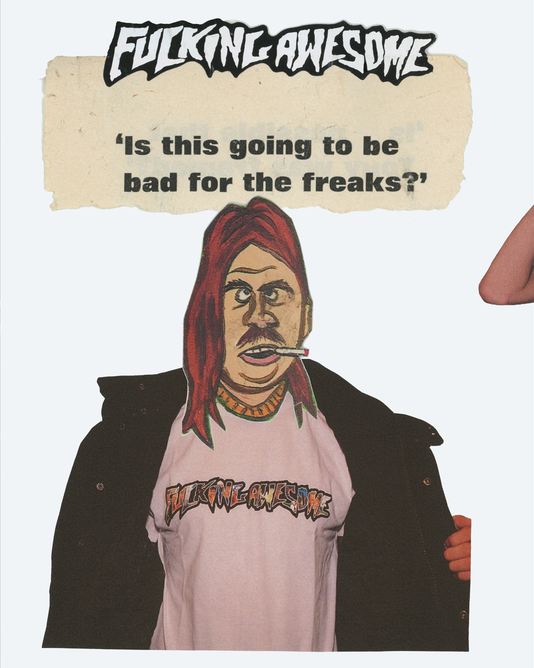 FUCKING AWESOME Dill Collage Logo Tee