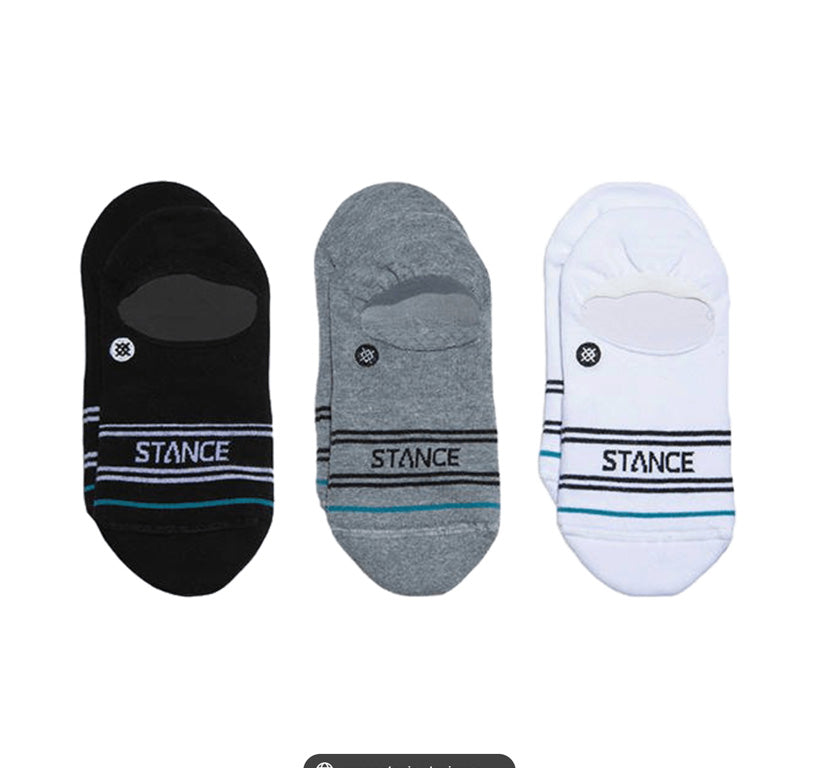 STANCE 靴下 BASIC 3 PACK NO SHOW NAVY サイズL
