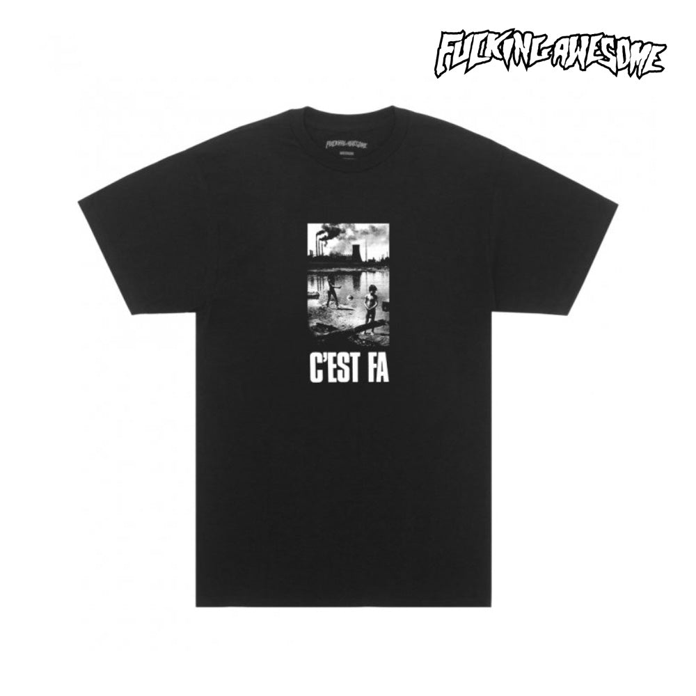FUCKING AWESOME  C'est FA Short Sleeve Tee   Black / White