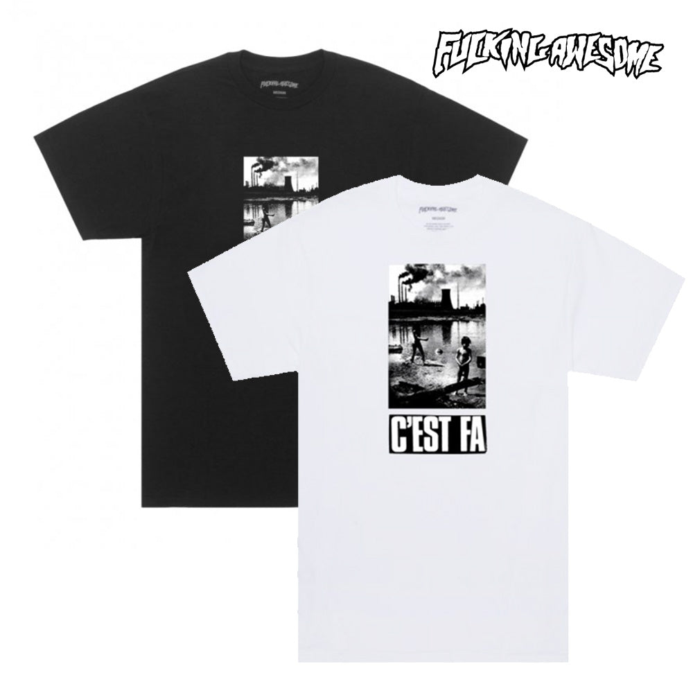 FUCKING AWESOME  C'est FA Short Sleeve Tee   Black / White