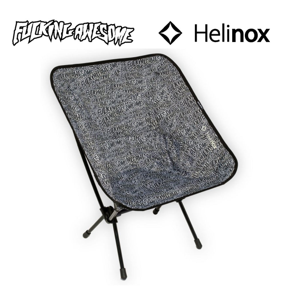 FUCKING AWESOME  Burnt Stamp Logo Helinox Chair One All Over キャンプチェア