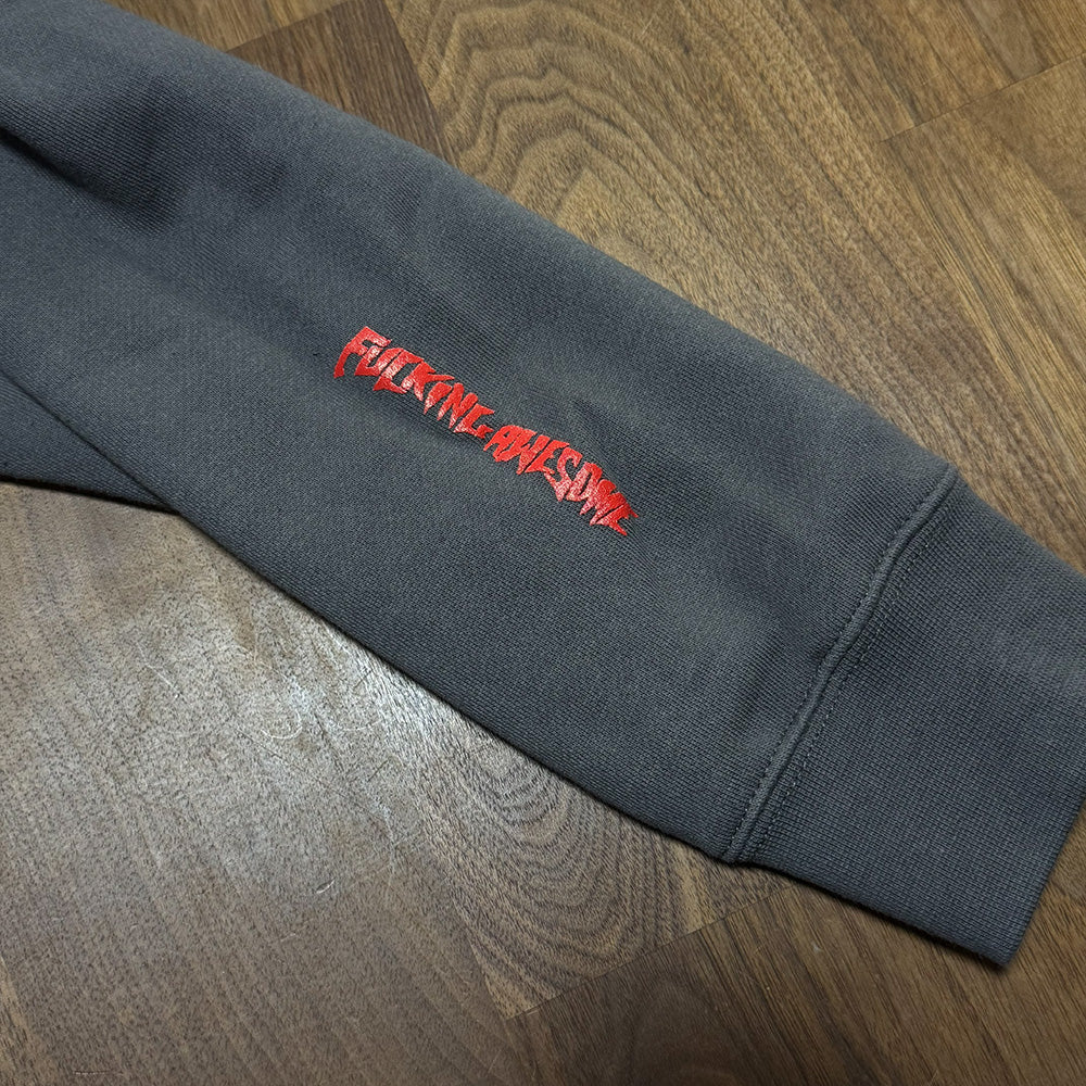 FUCKING AWESOME Sad Madness Zip Up Hoodie Charcoal サイズL