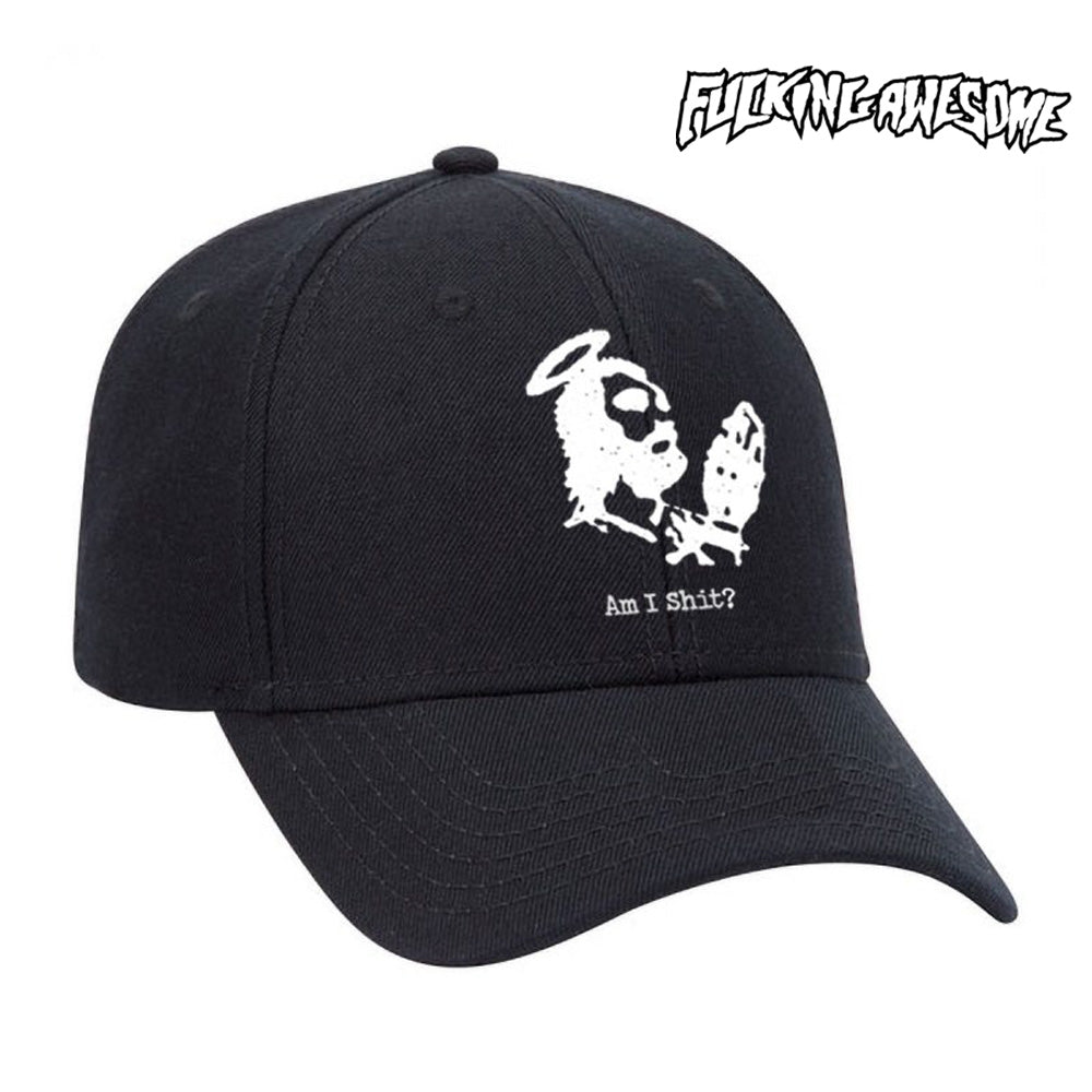 FUCKING AWESOME Am I Shit 6-Panel Snapback キャップ ブラック
