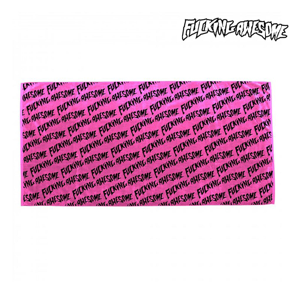 FUCKING AWESOME Pink Stamp Towel タオル ブランケット