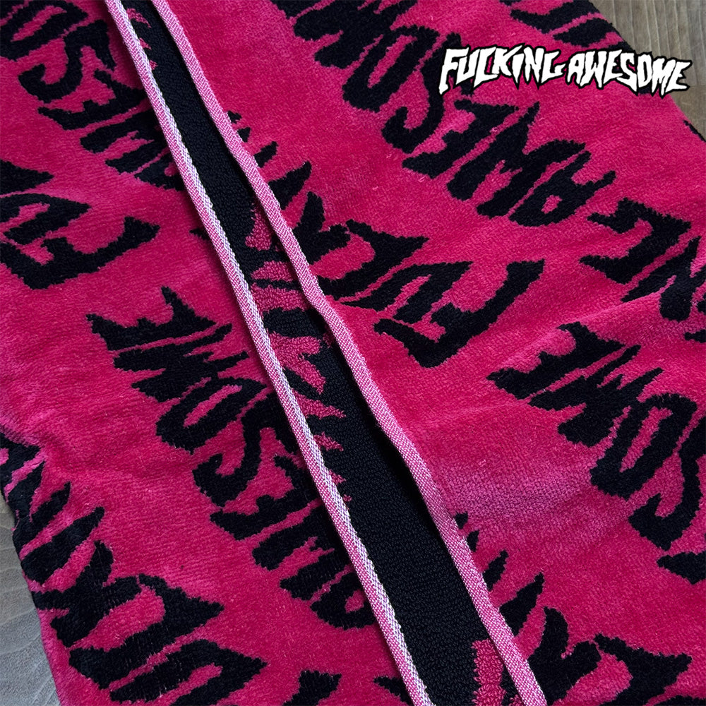 FUCKING AWESOME Pink Stamp Towel タオル ブランケット