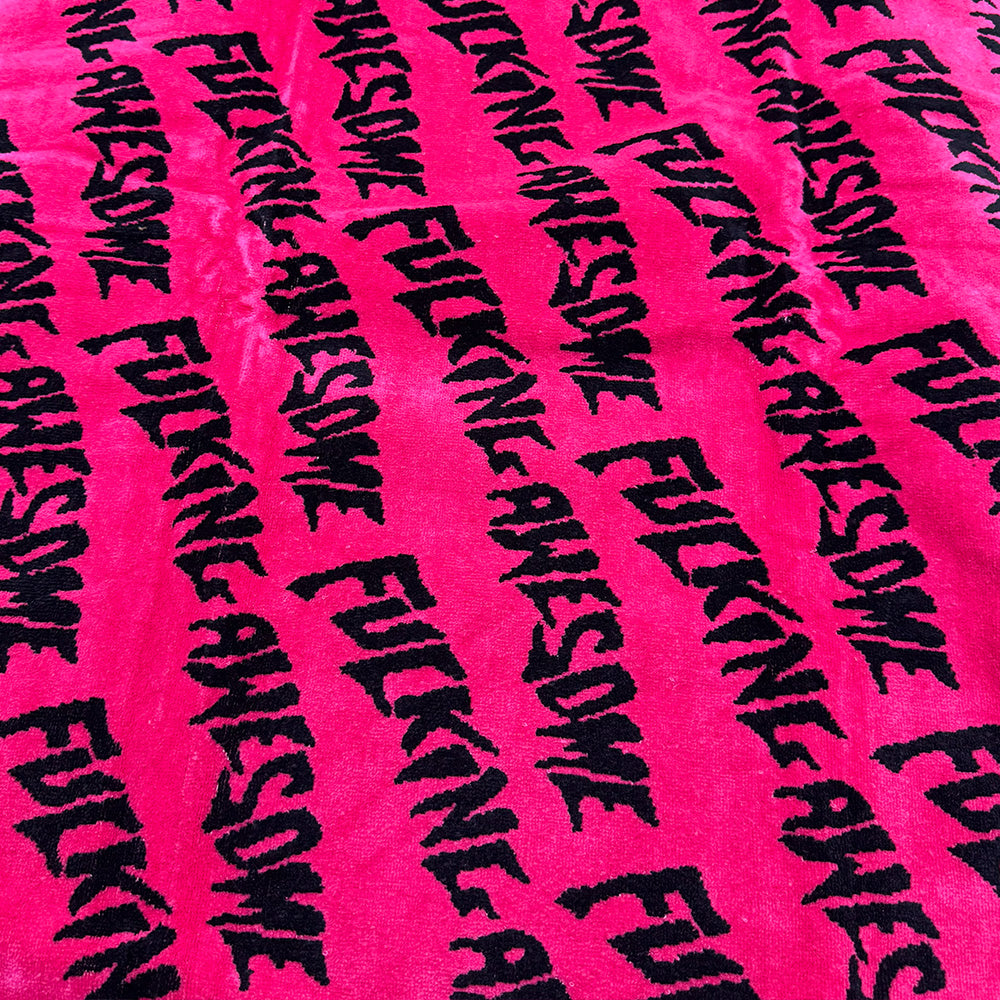 FUCKING AWESOME Pink Stamp Towel タオル ブランケット