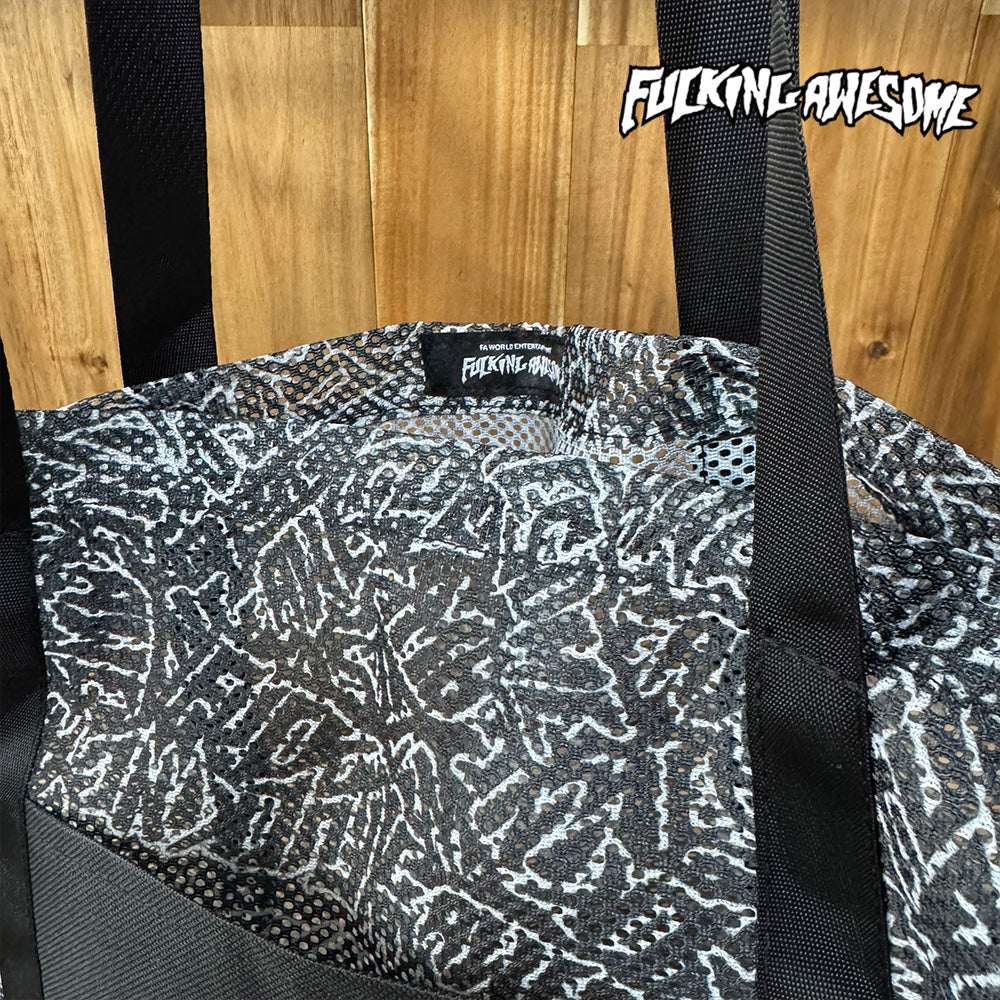 FUCKING AWESOME AOP Mesh Tote Bag トートバッグ ブラック