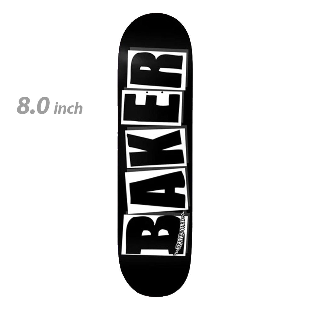 BAKER ベイカー　BRAND LOGO BLACK WHITE 8.0