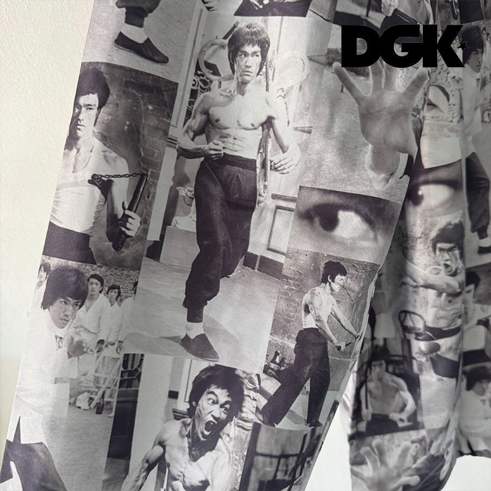 DGK COLLAGE WINDBRAKER GREY BRUCE LEE ブルースリー ウインドブレーカー　サイズ : L