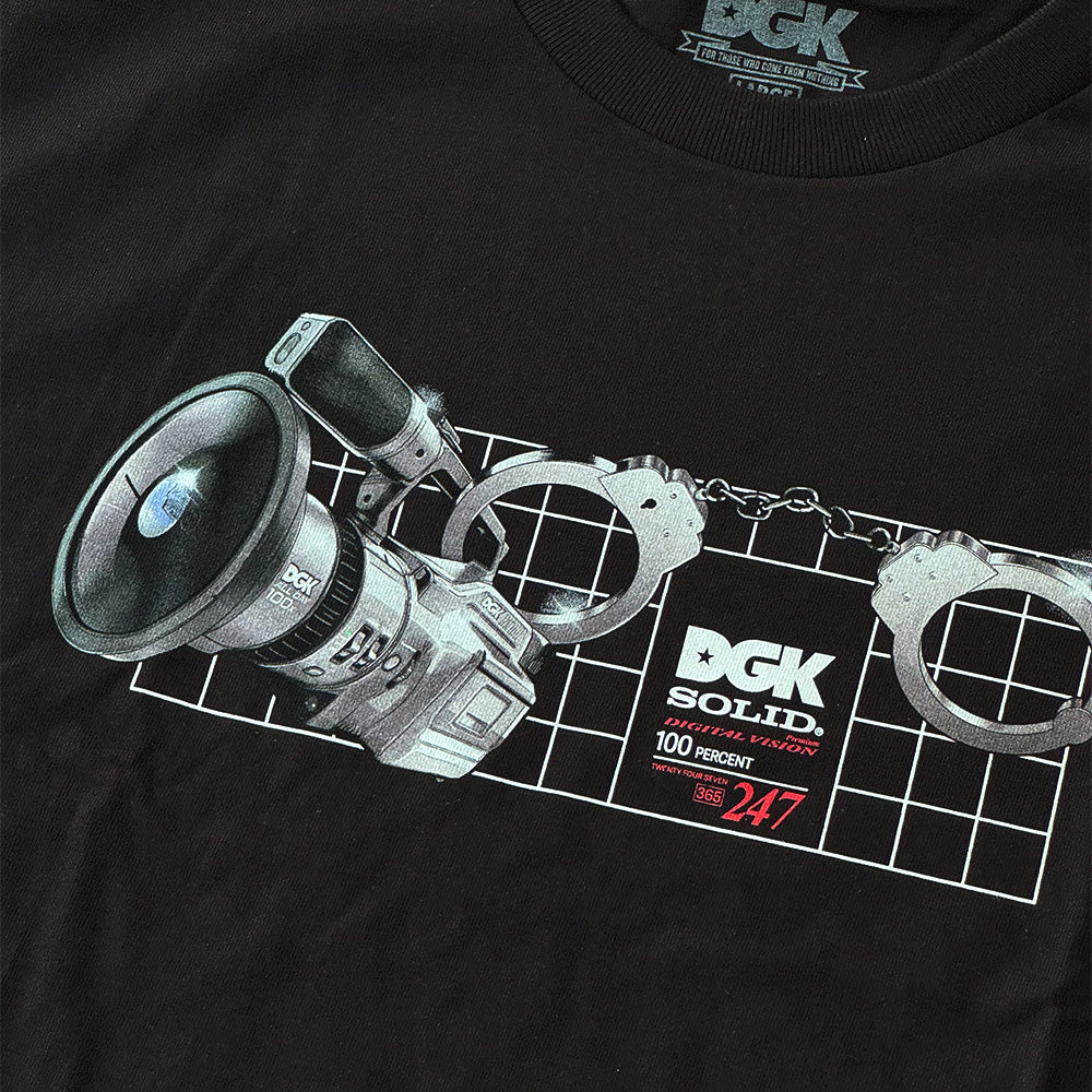 DGK TEE PREMIUM VISION SS TEE BLACK / WHITE / SAND
