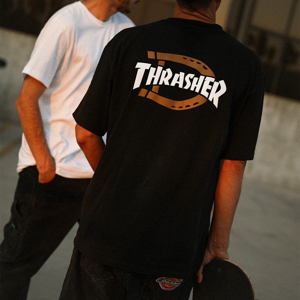 DICKIES THRASHER TEE BLACK ディッキーズ×スラッシャー　Tシャツ