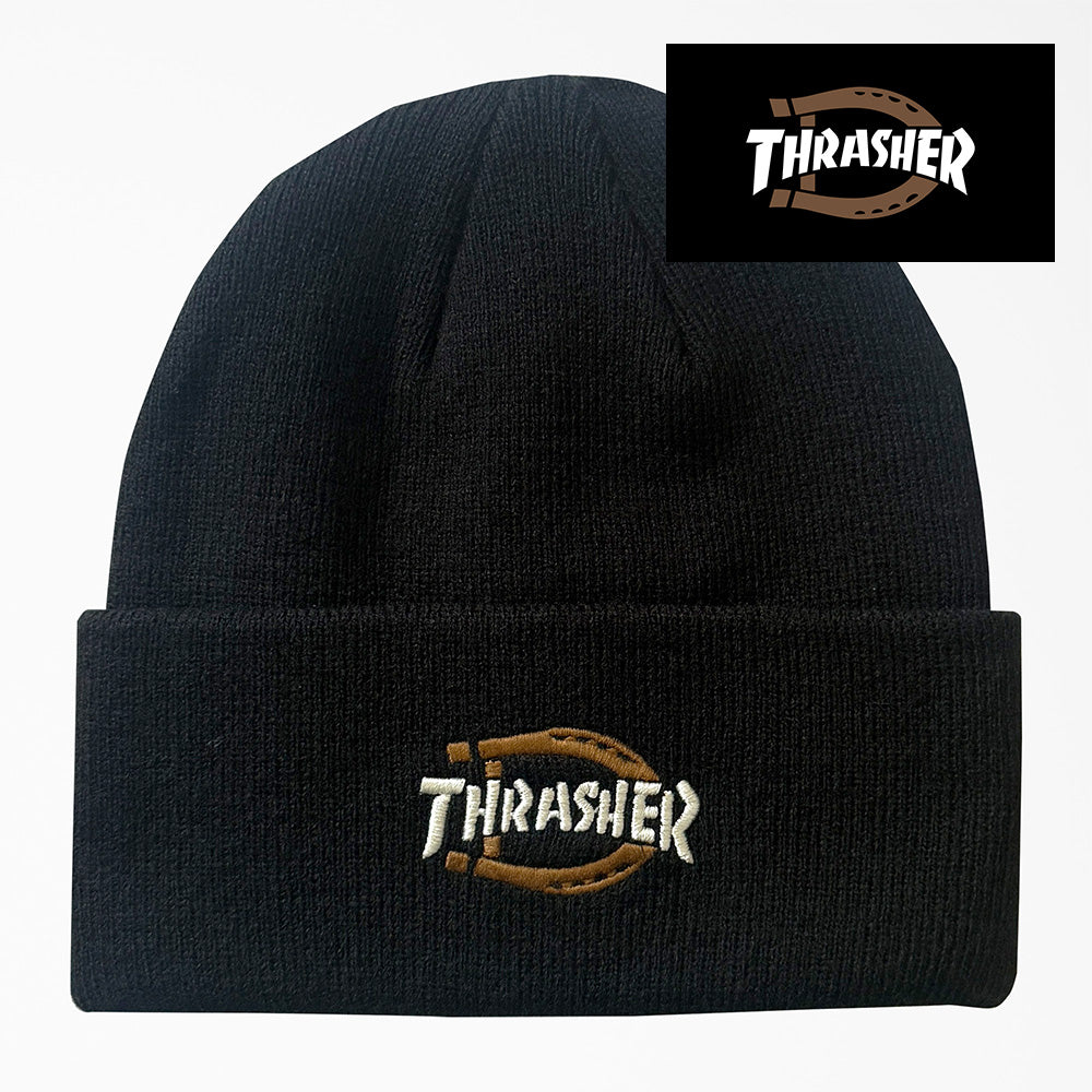 DICKIES THRASHER BEANIE BLACK ディキーズ×スラッシャー