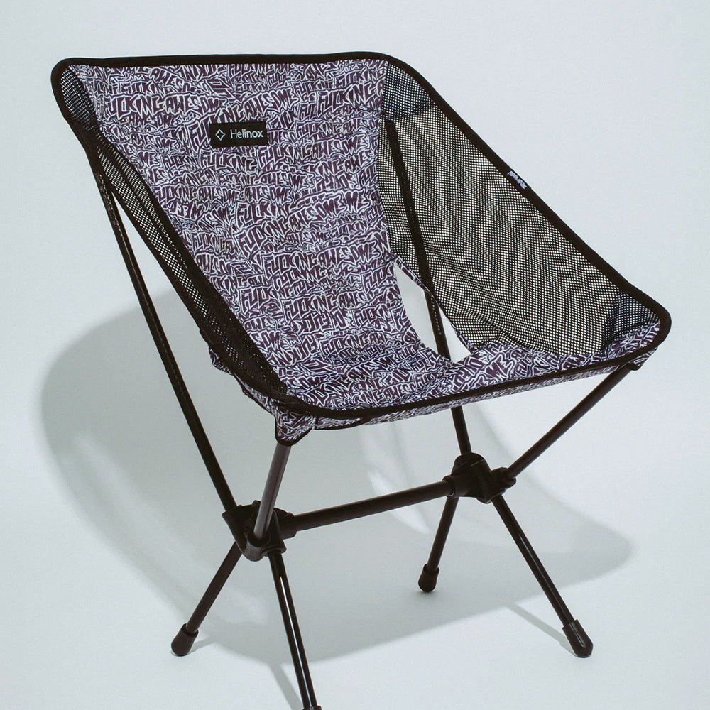 FUCKING AWESOME  Burnt Stamp Logo Helinox Chair One All Over キャンプチェア