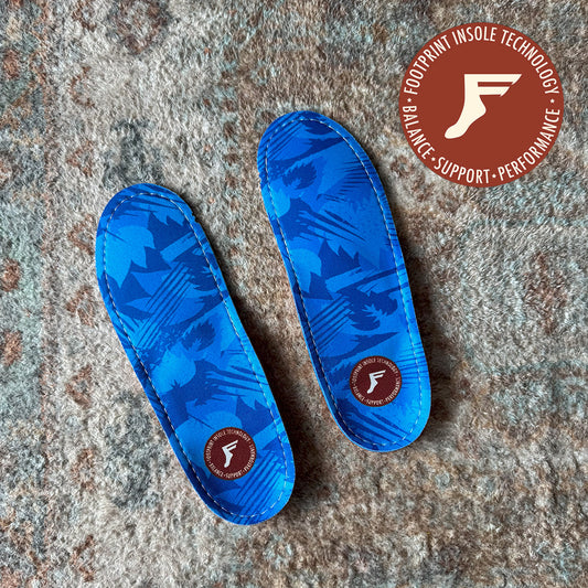 FP INSOLES ORTHOTICS LOW BLUE CAMO 5mm　 サイズ6/6.5