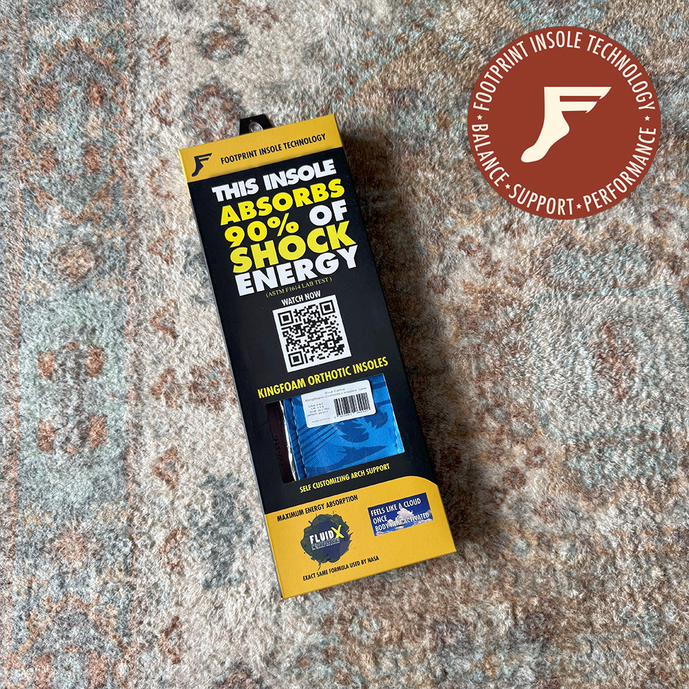 FP INSOLES ORTHOTICS LOW BLUE CAMO 5mm　 サイズ6/6.5