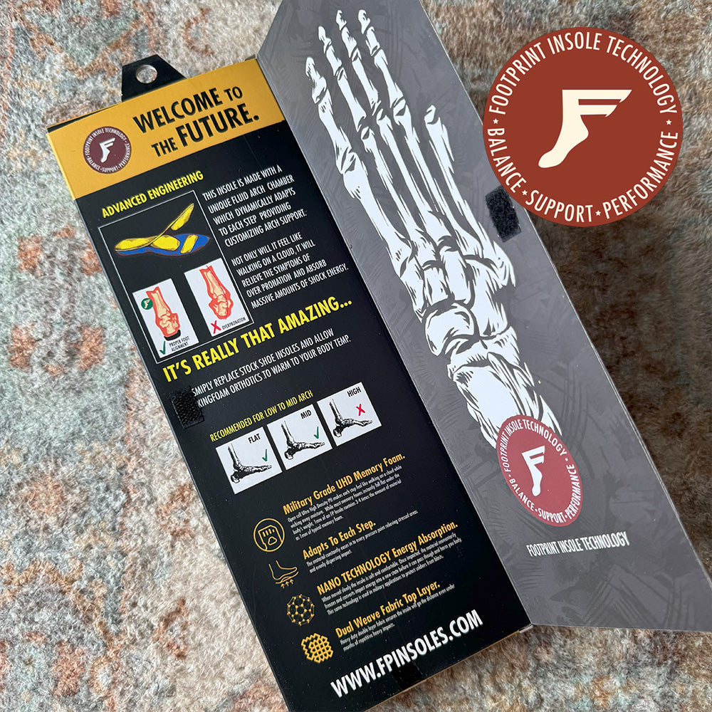 FP INSOLES ORTHOTICS SKELETON BLACK 7mm　サイズ9/9.5