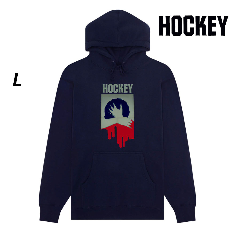 HOCKEY Paralysis Hoodie Navy size L