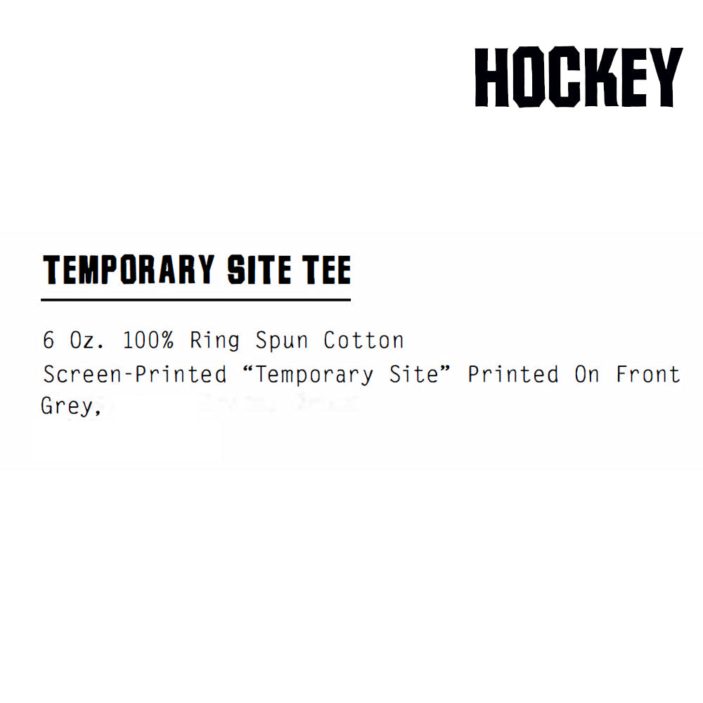 HOCKEY Temporary Site Tee Grey size L