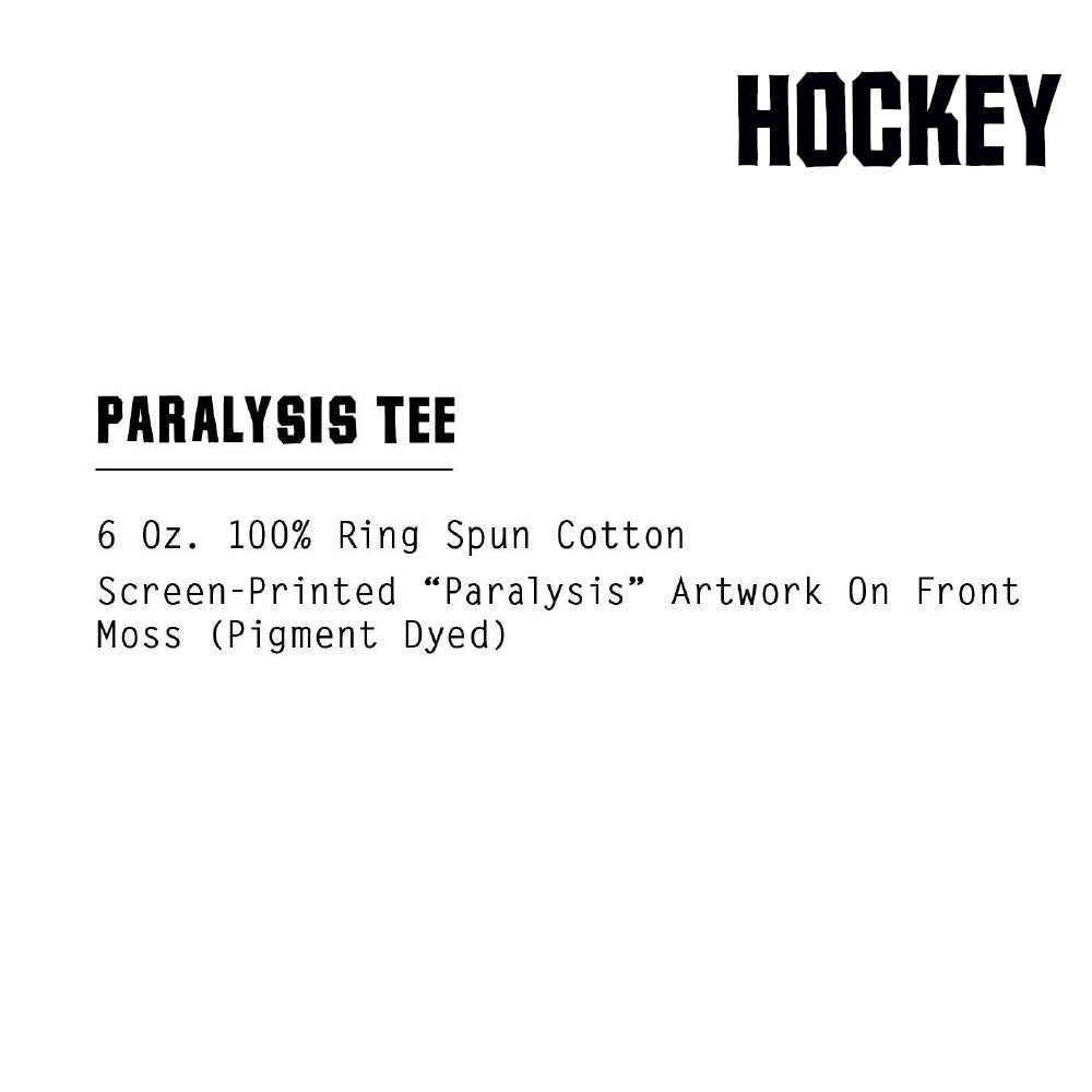 HOCKEY Paralysis Tee Moss Pigment Dyed size L