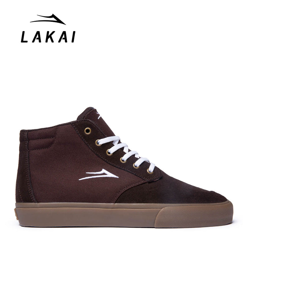 LAKAI RILEY 3 HIGH CHOCOLATE GUM SUEDE