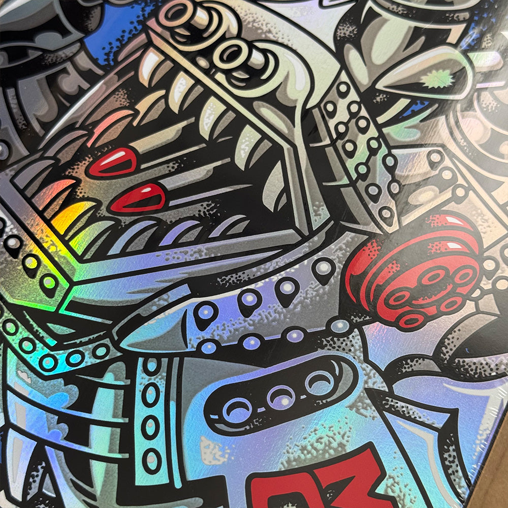 SANTACRUZ SCxGODZILLA MECHA HAND 8.0　Santa Cruz × 東宝 メカゴジラ デッキ 8.0 inch　選べるデッキテープ