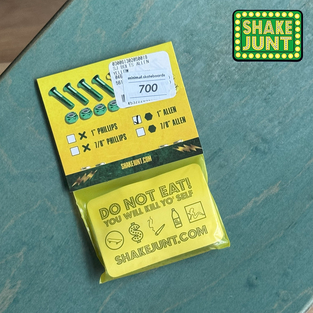 SHAKE JUNT BOLTS 1 ALLEN 4GREEN 4YELLOW タイプ：アレン（六角）