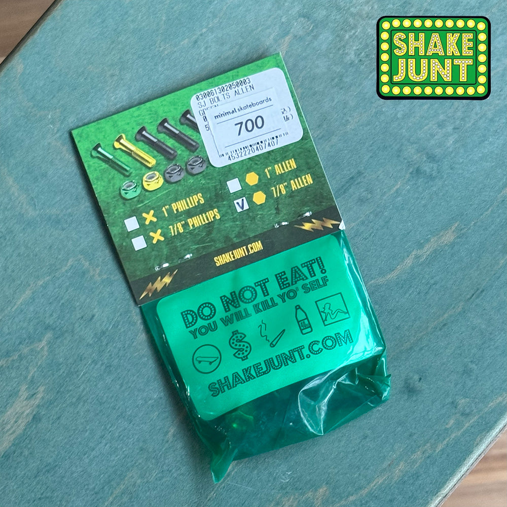 SHAKE JUNT BOLTS 78 ALLEN -  1 GRNEEN / 1 YELLOW / 6 BLACK アレン（六角）